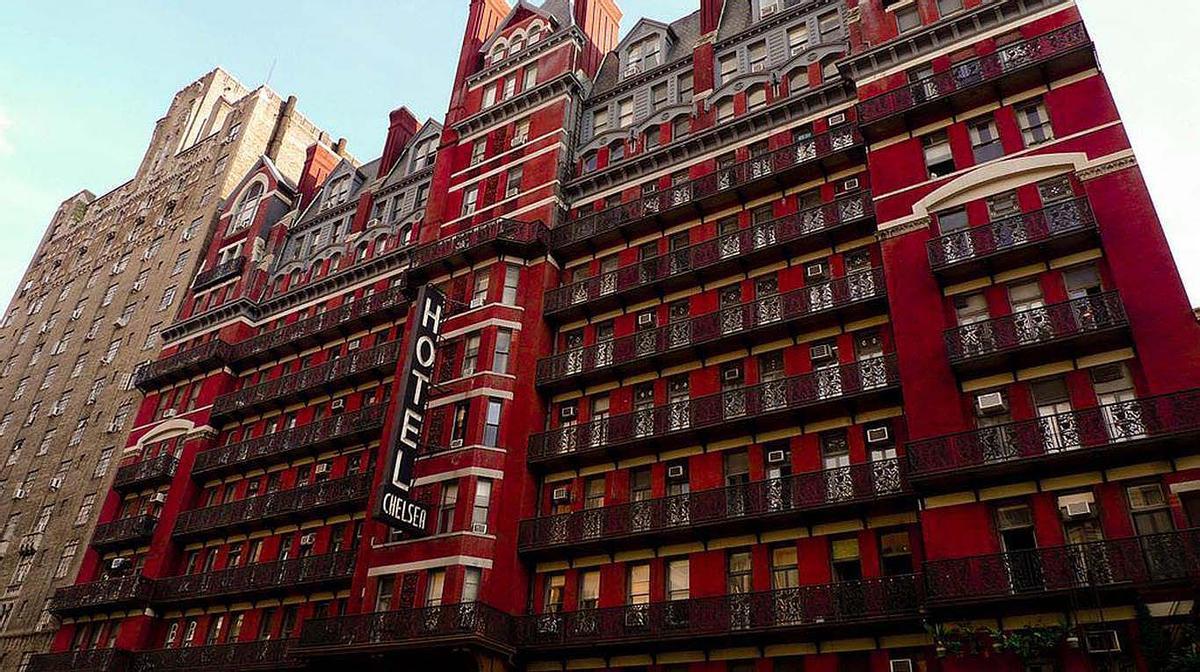 El célebre Hotel Chelsea de Nueva York.