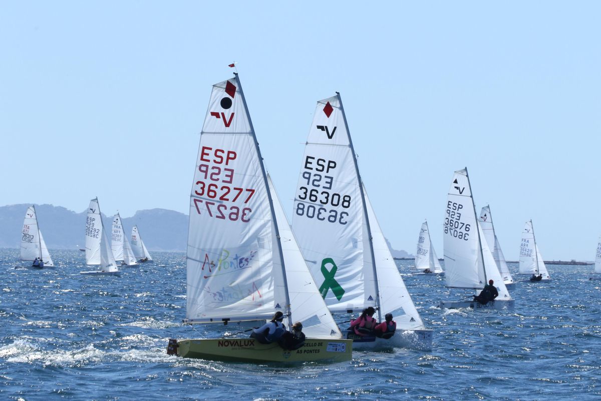 El viento condicionó el inicio de la competición hoy.