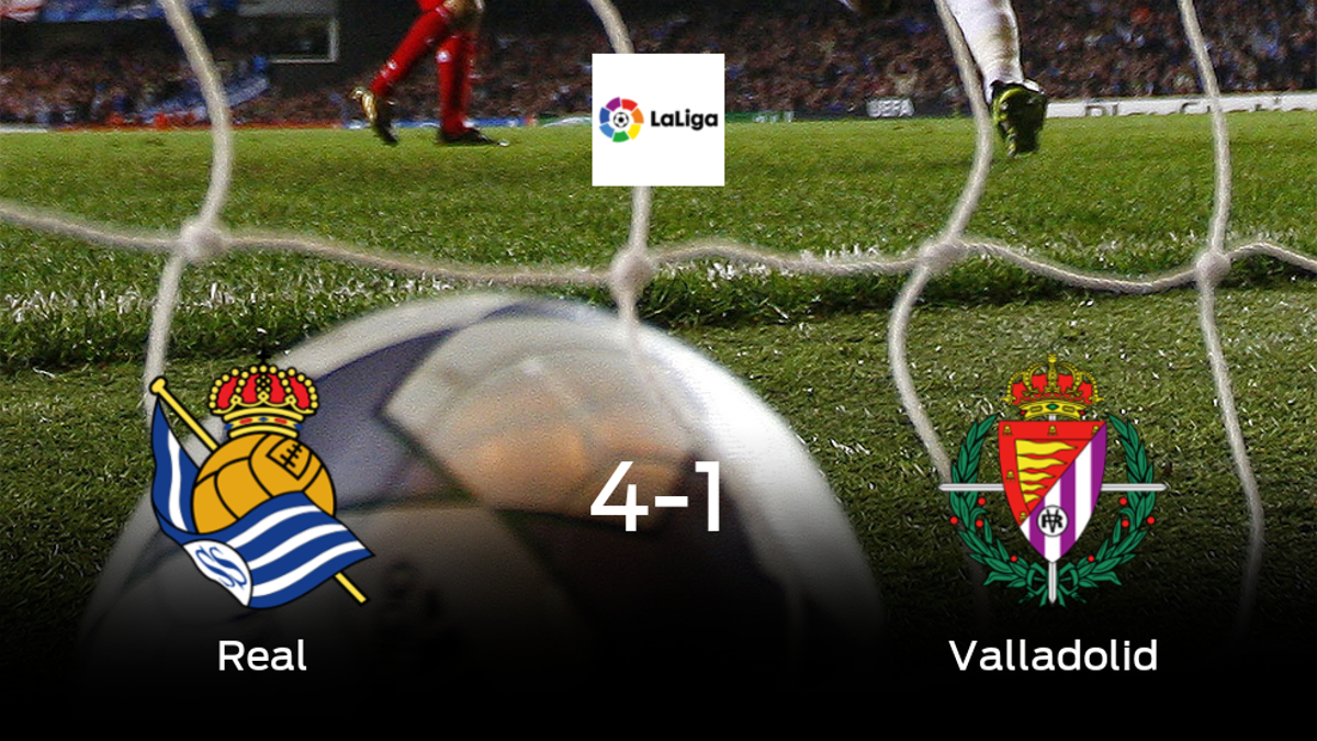 La Real Sociedad suma tres puntos tras pasar por encima del Real Valladolid (4-1)