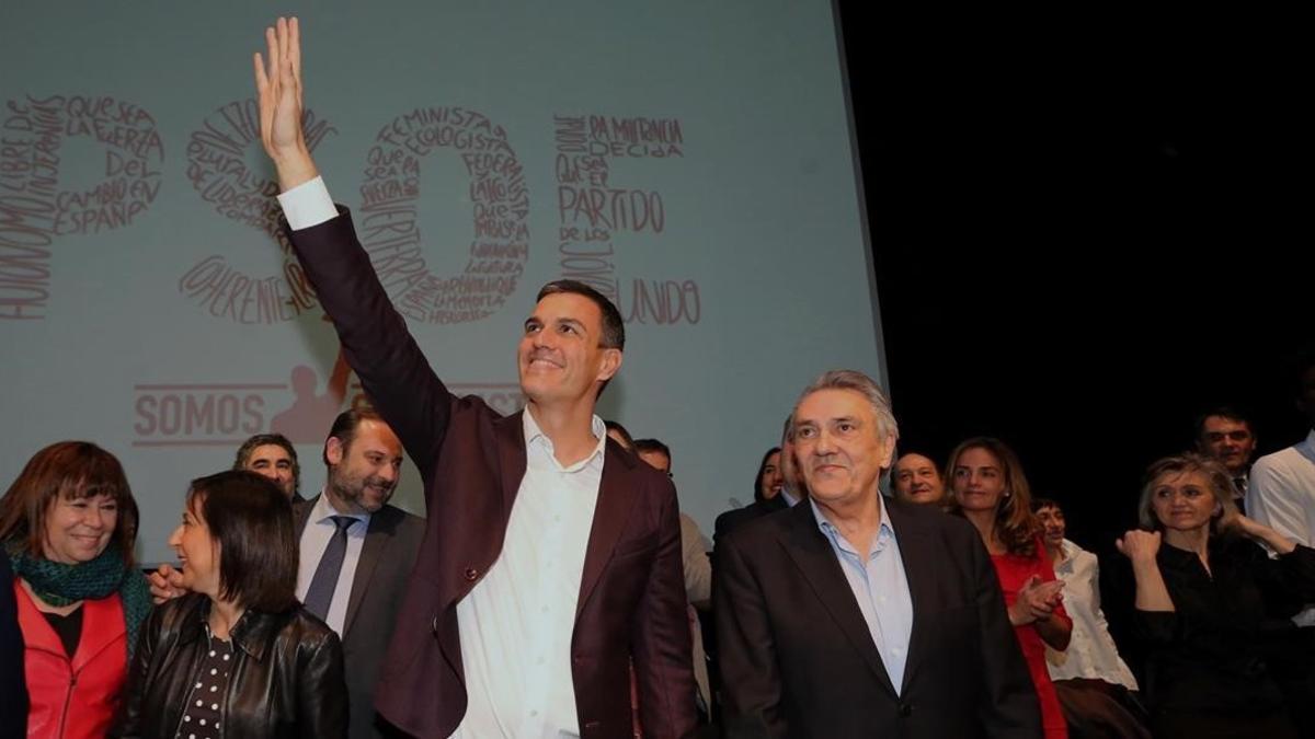 Sánchez, durante la presentación de su proyecto político, el pasado 20 de febrero en Madrid.