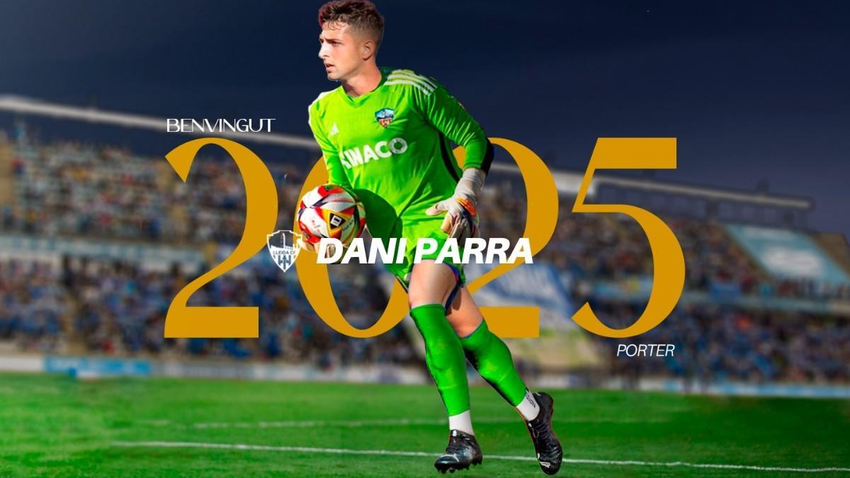 Dani Parra, jugador del Lleida