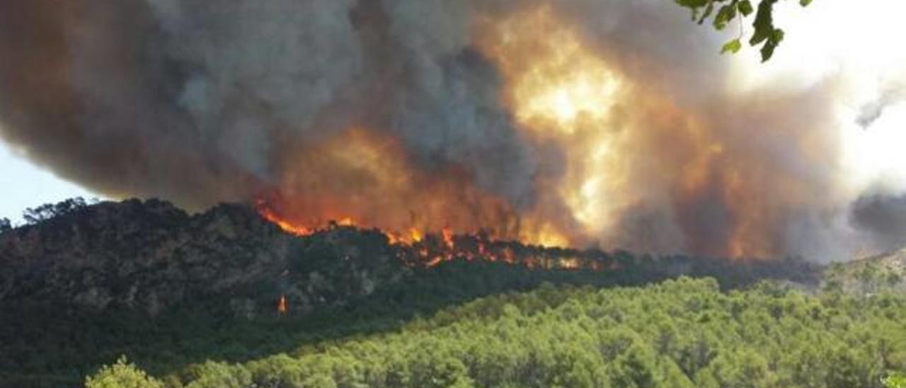 Imagen de archivo del gran incendio del año 2013.