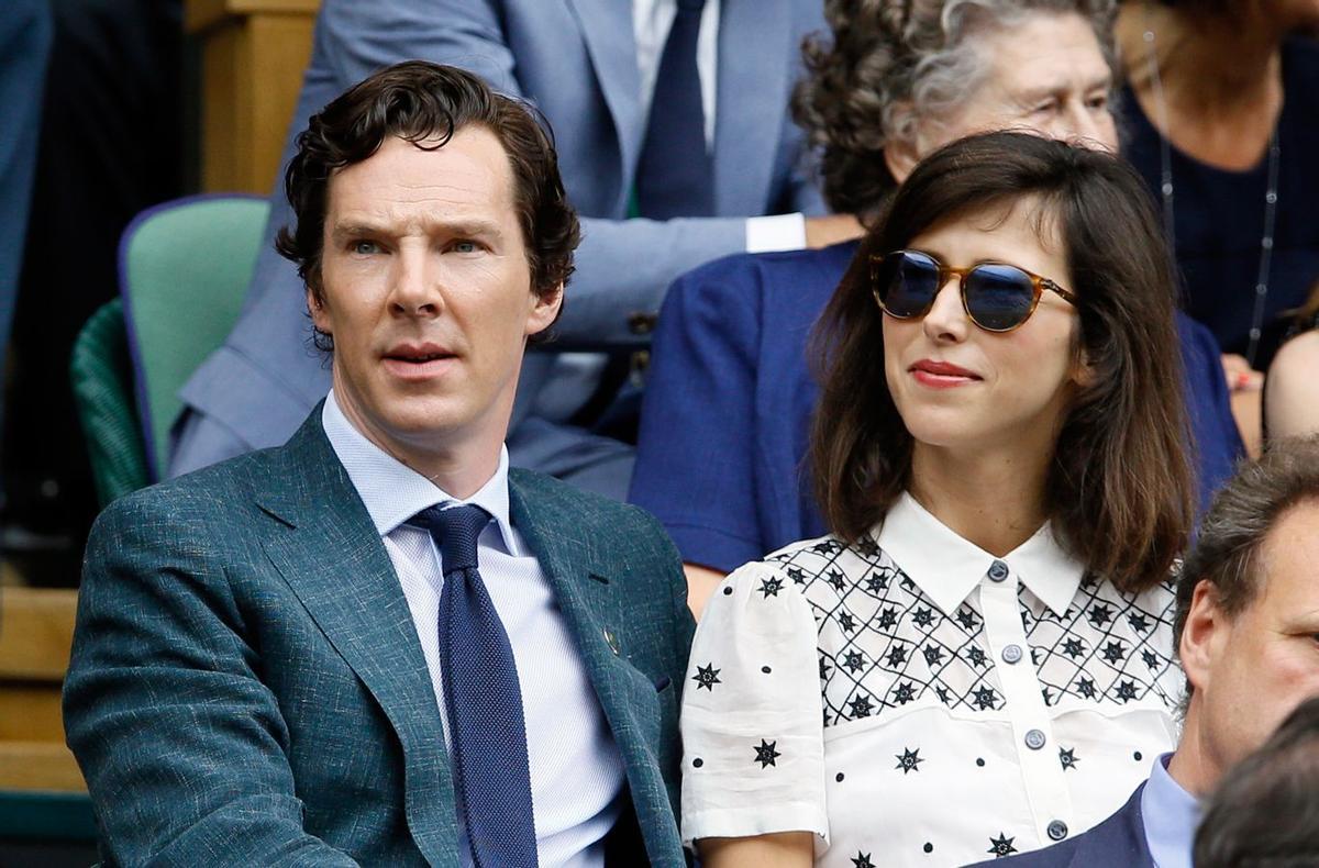 Final de Wimbledon: Benedict Cumberbatch y Sophie Hunter
