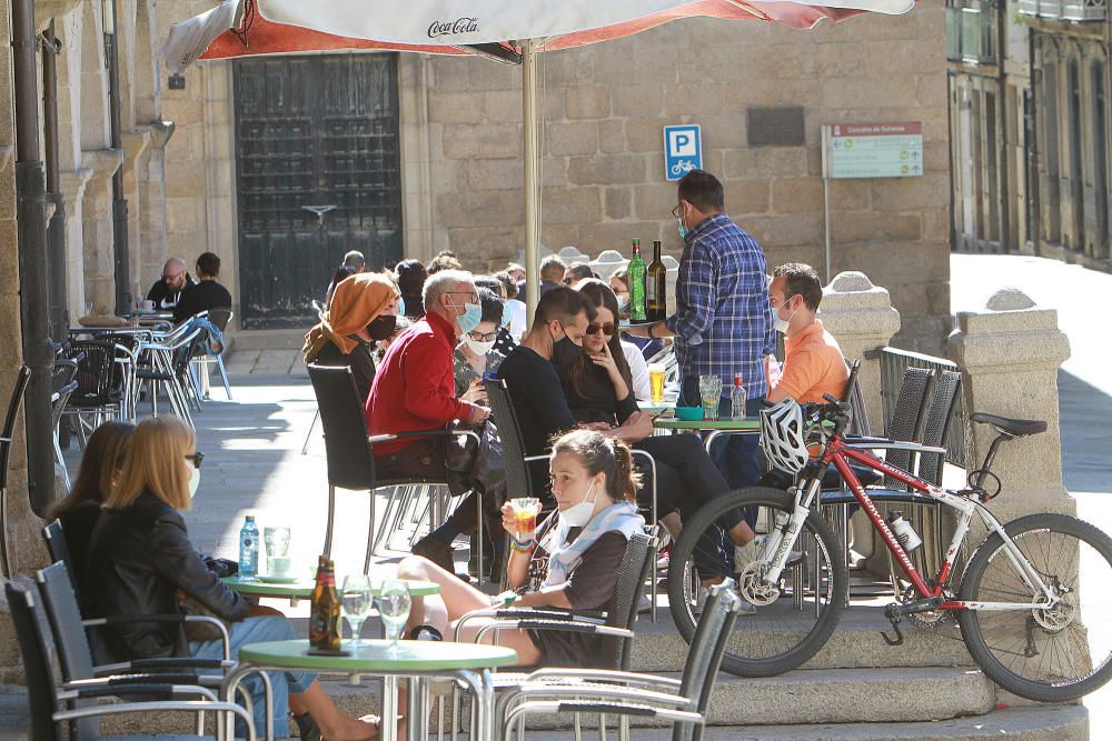 Pulpo para llevar en el primer domingo de confinamiento perimetral en Ourense