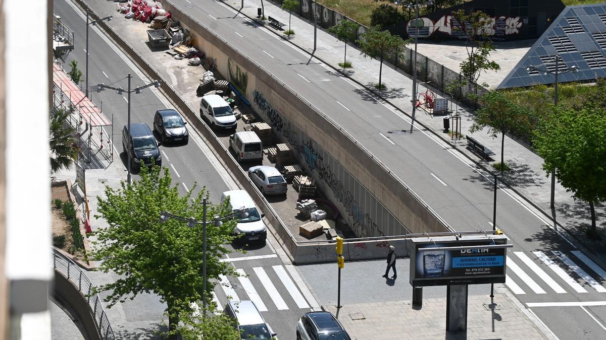 El túnel de la A-68 está sin concluir.