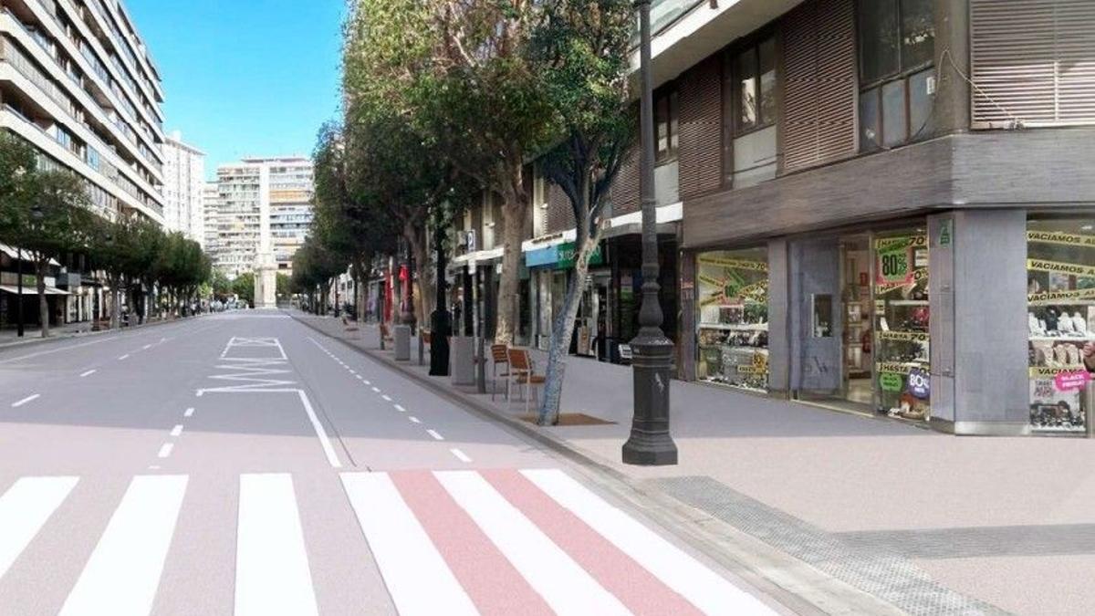 Así será la nueva calle Colón de València.