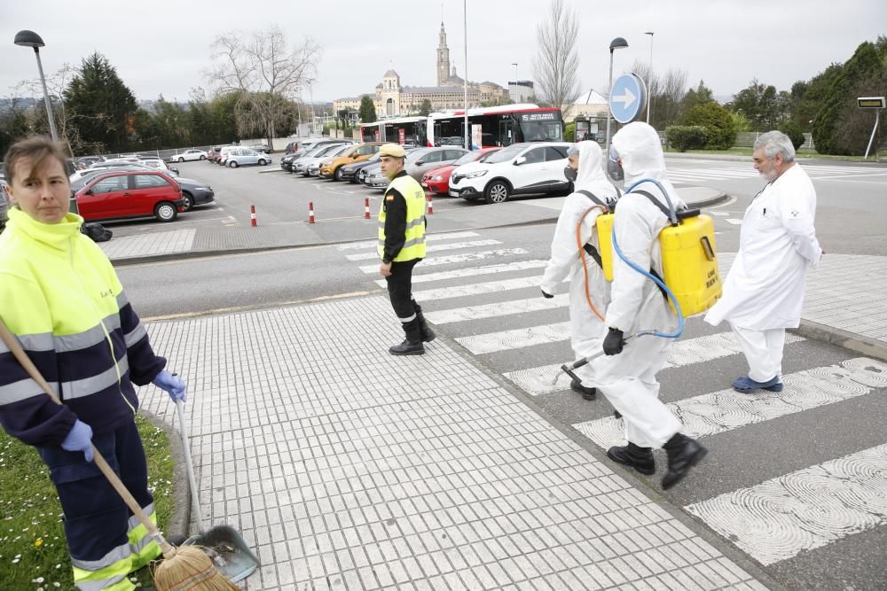 Coronavirus en Asturias: La UME, en Gijón