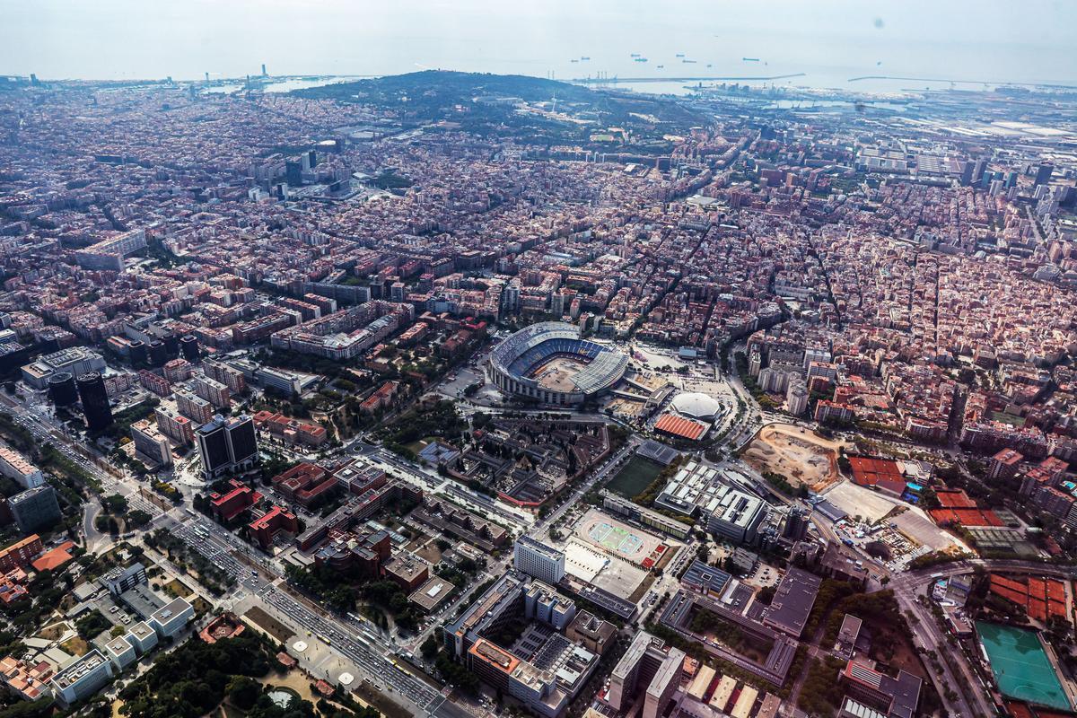 Las obras en Barcelona desde el aire