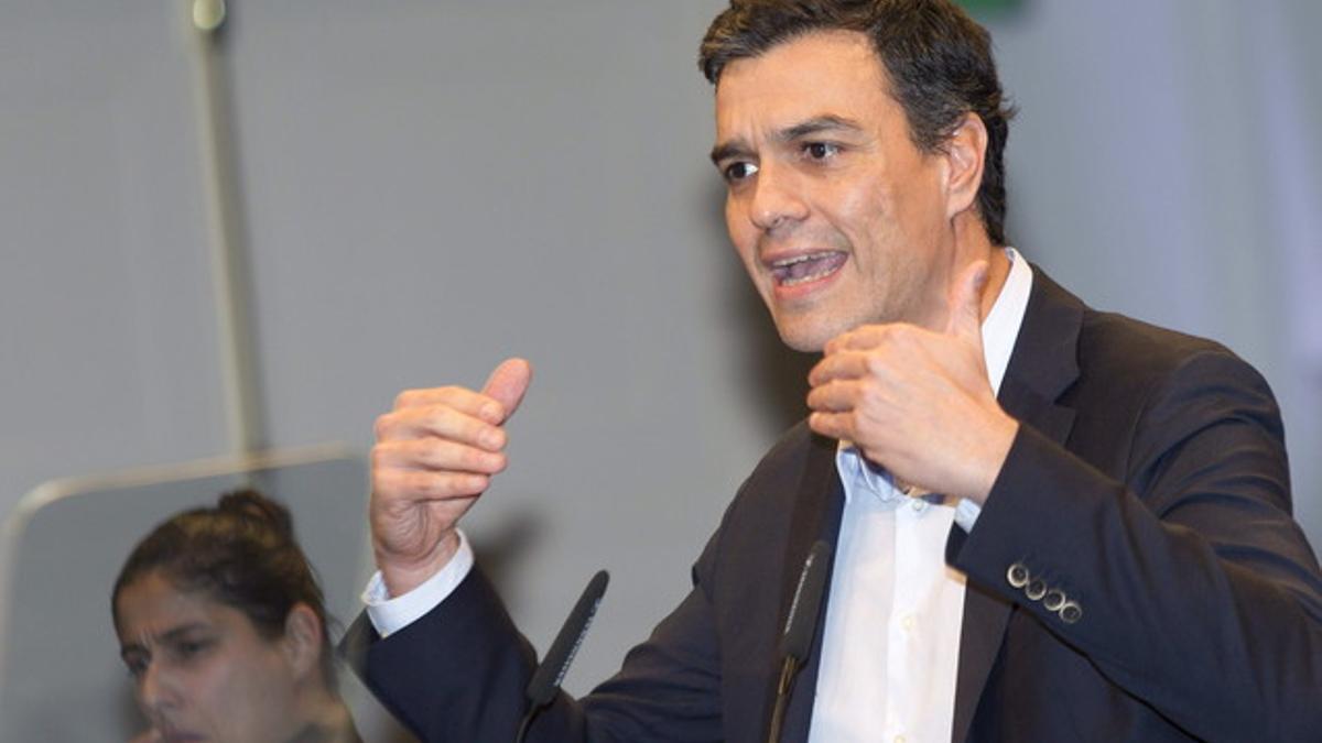 El secretario general del PSOE, Pedro Sánchez, el pasado día 19, en Palma de Mallorca.