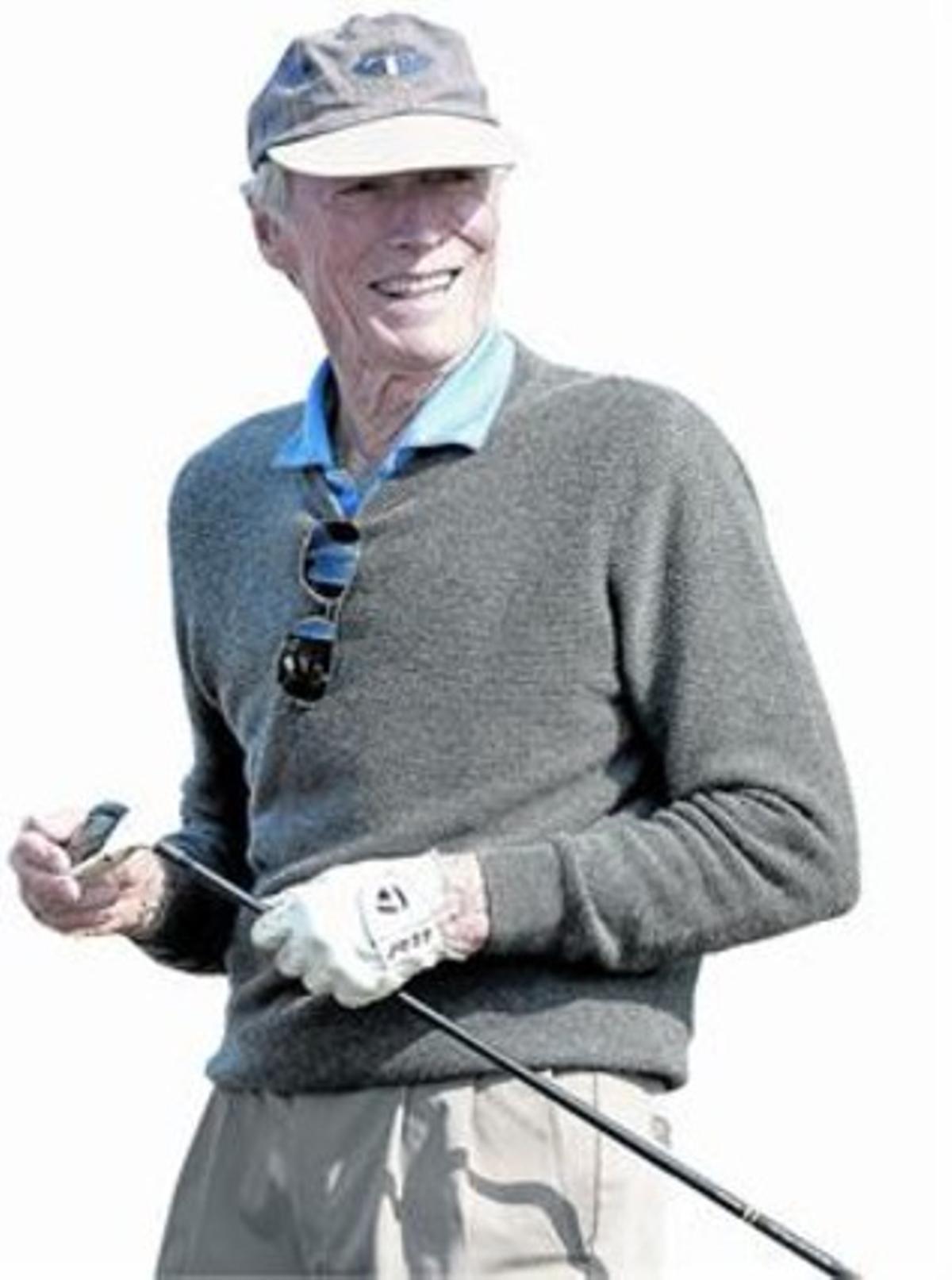 Clint Eastwood, en un torneo de golf para famosos, el día 11 en Pebble Beach, California.