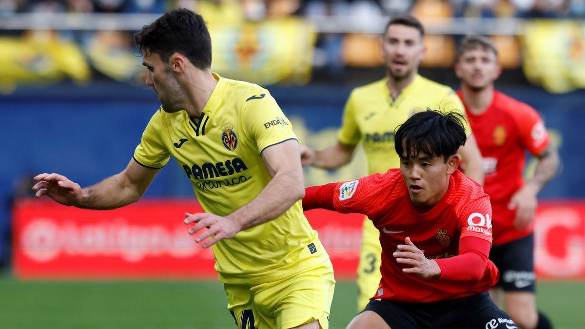 Una acción del Villarreal-Mallorca.