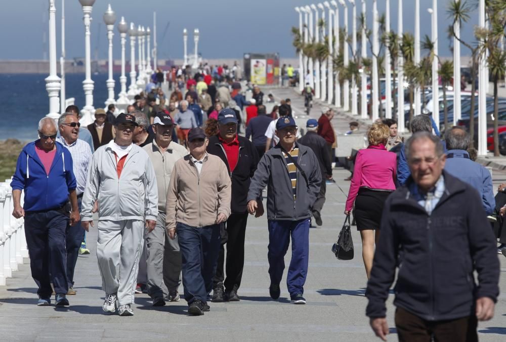 Buen tiempo en Gijón