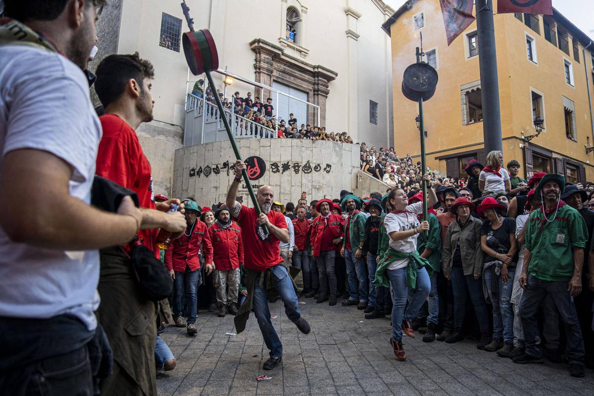 El Passacarrers de Patum d'aquest dimecres al vespre, en imatges