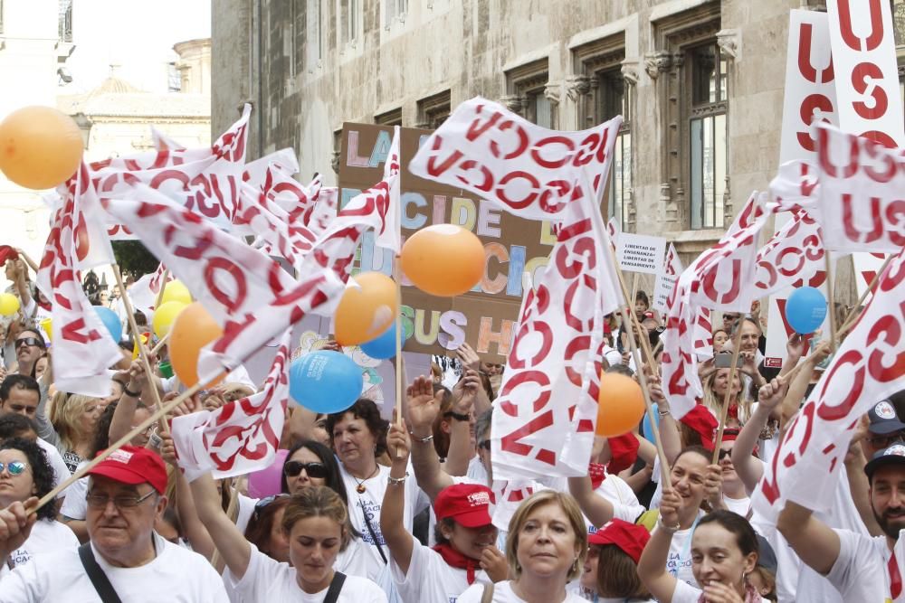 Manifestación de la concertada en Valencia