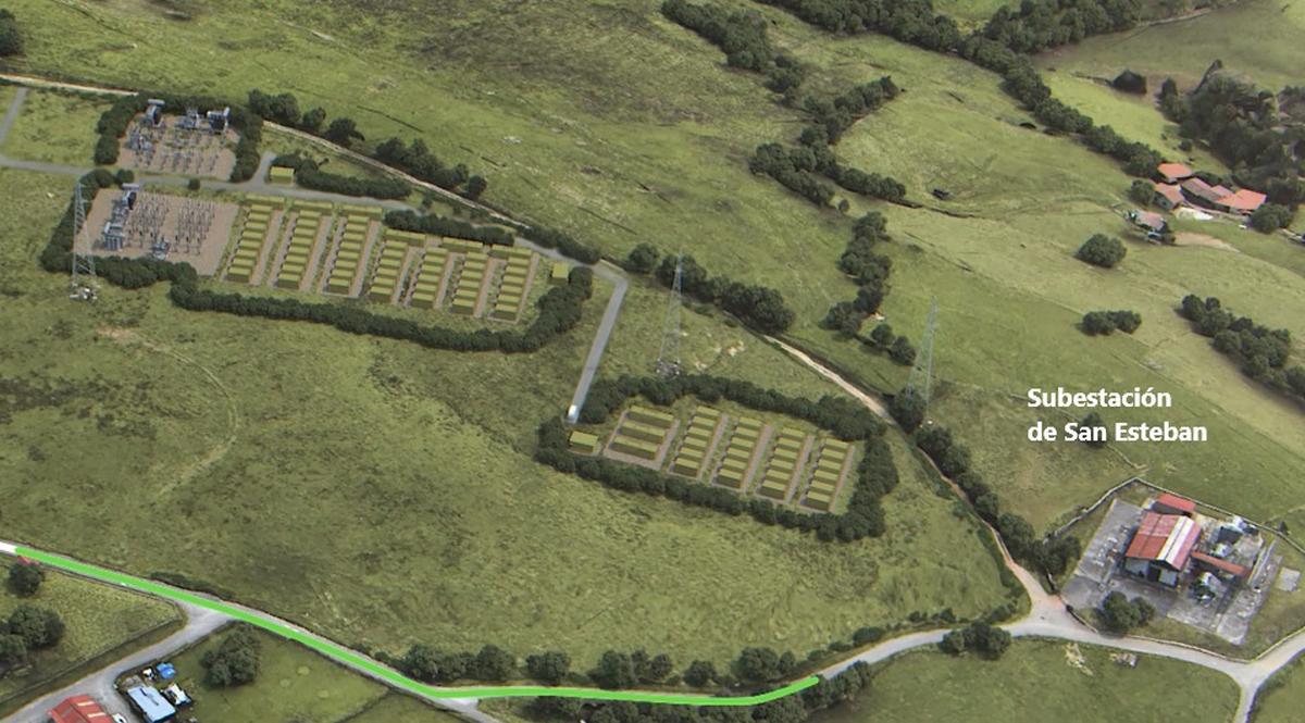 Proyecto de baterías en San Esteban de las Cruces