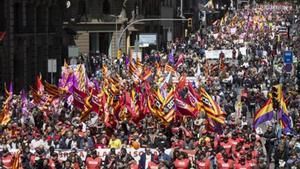 Primero de Mayo en Barcelona en el 2016.