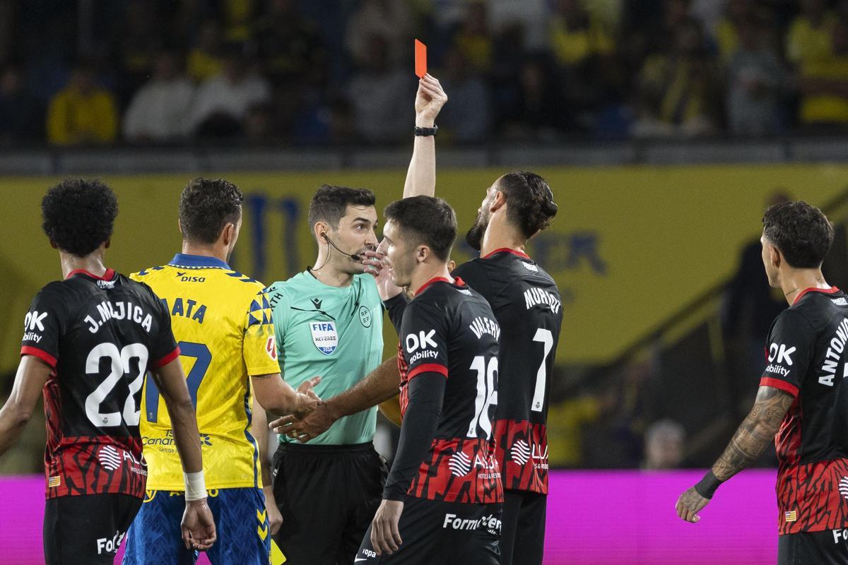 Muriqi, expulsado durante el Las Palmas - Mallorca