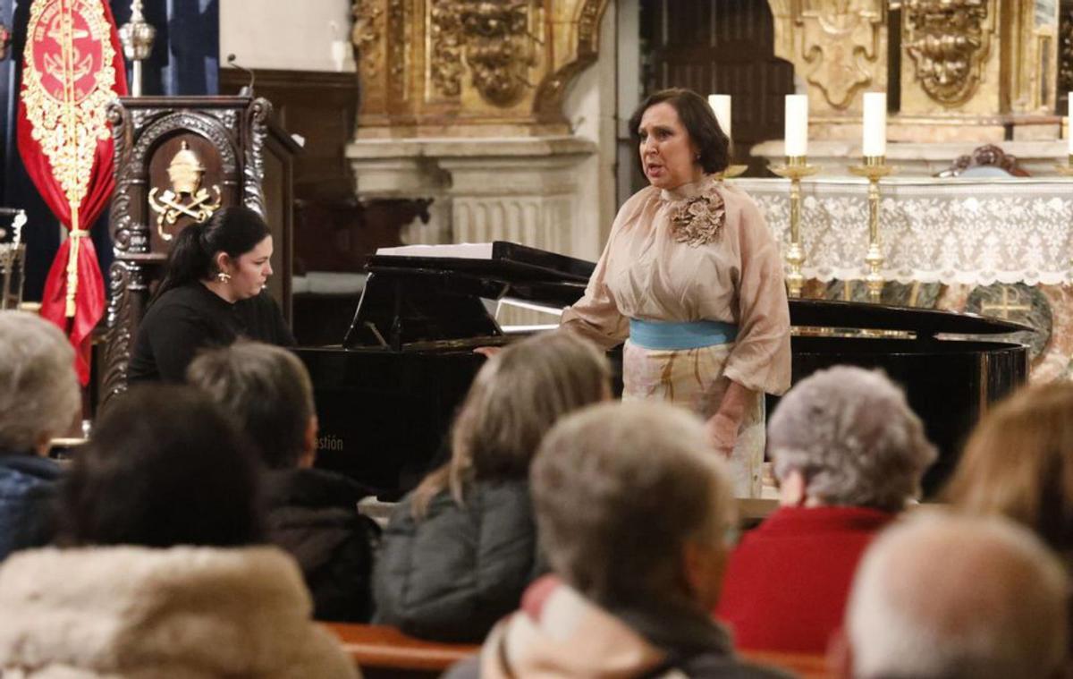 Un momento del recital de Salomé Rodríguez.