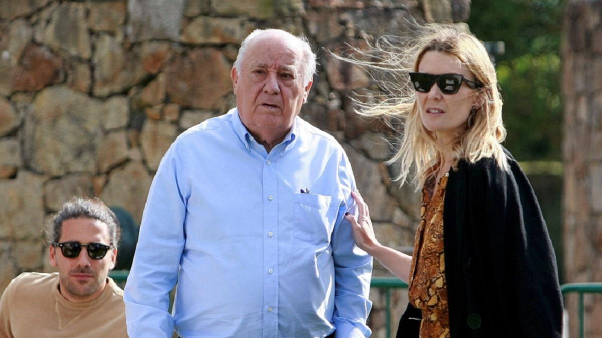 Amancio Ortega junto a su hija Marta.