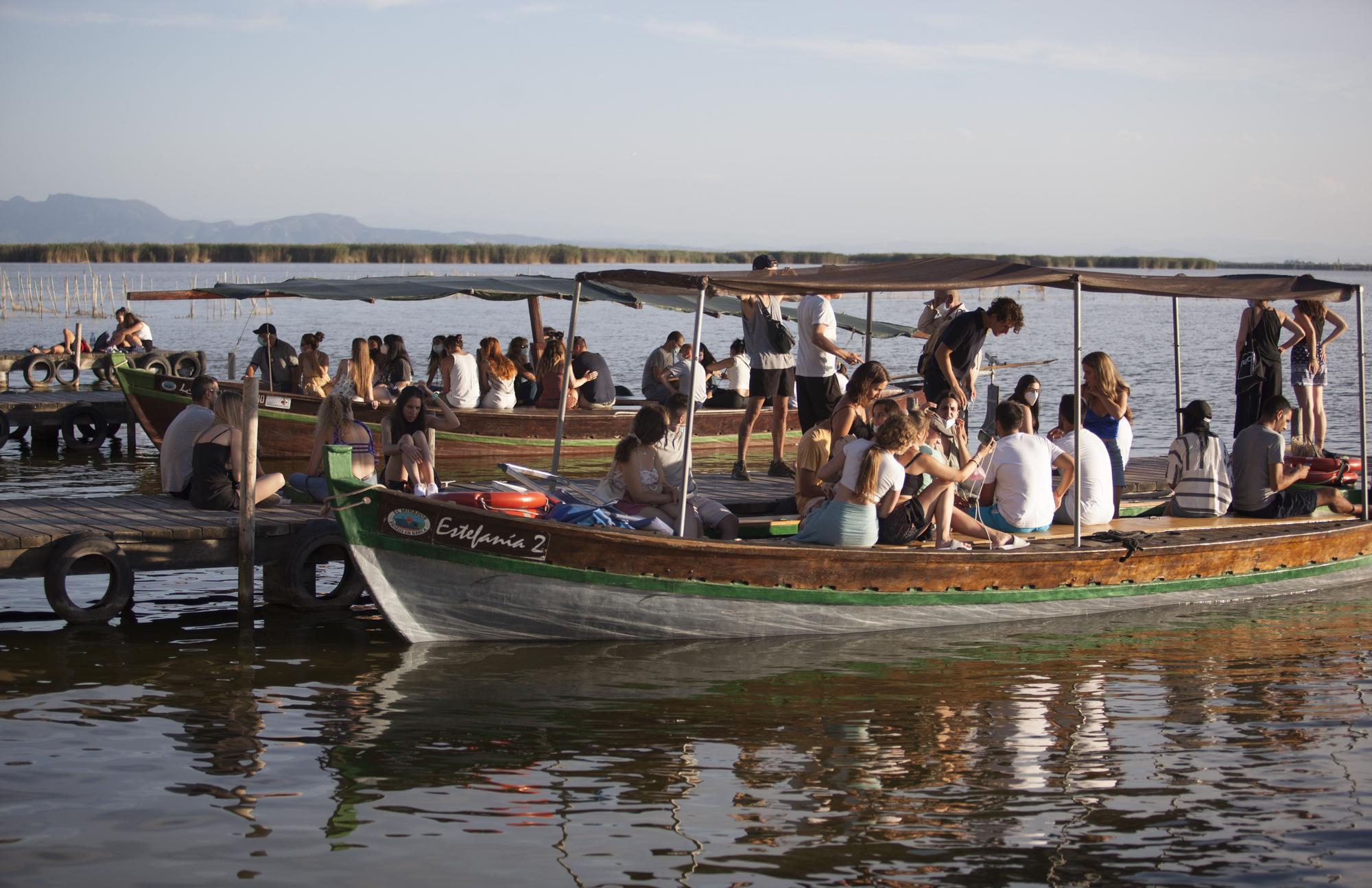 Atardeceres en el embarcadero de l'Albufera de Valencia