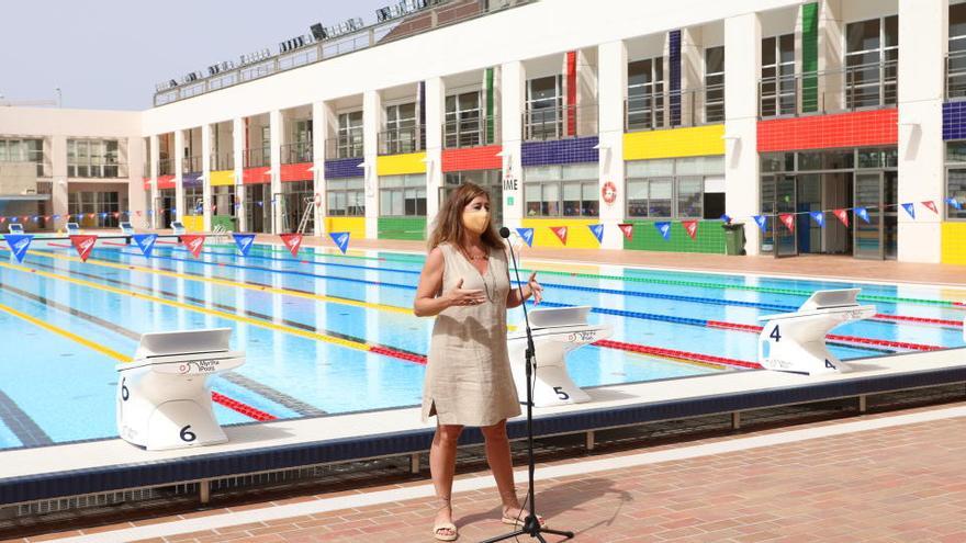 Ministerpräsidentin Francina Armengol bei der Ankündigung der Wiedereröffnung der Anlage am Freitag (18.6.).