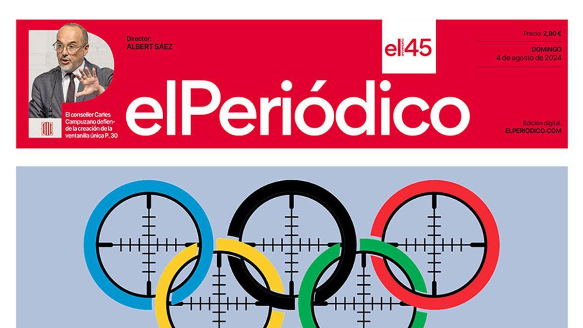 La portada de EL PERIÓDICO del 4 de agosto de 2024