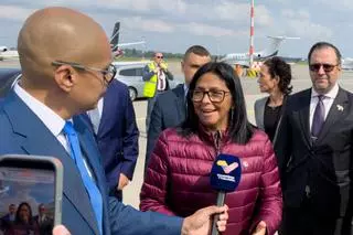 Delcy Rodríguez defiende desde La Haya la "soberanía venezolana" sobre el Esequibo, territorio de Guyana