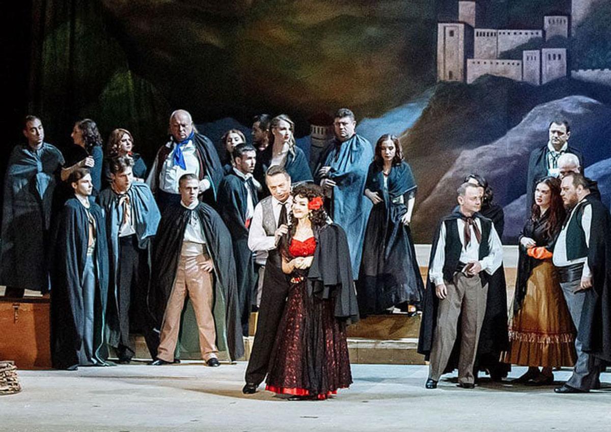 Una escena de la ópera.