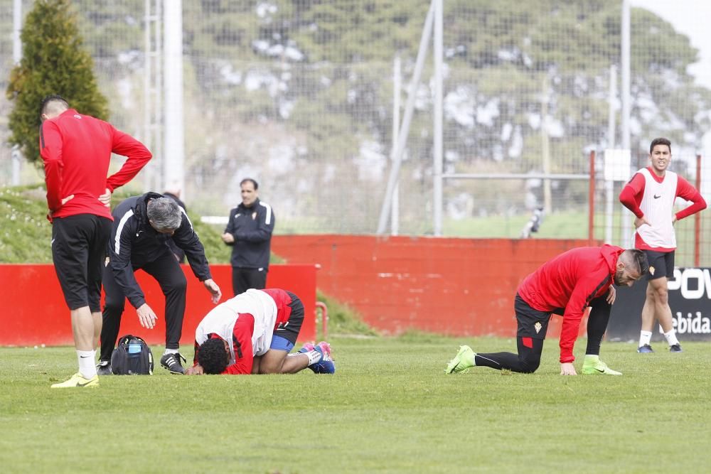 Entrenamiento del Sporting