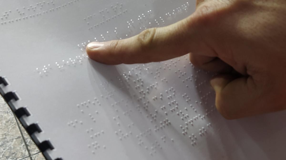 La explicación de la falla se podrá leer en sistema Braille