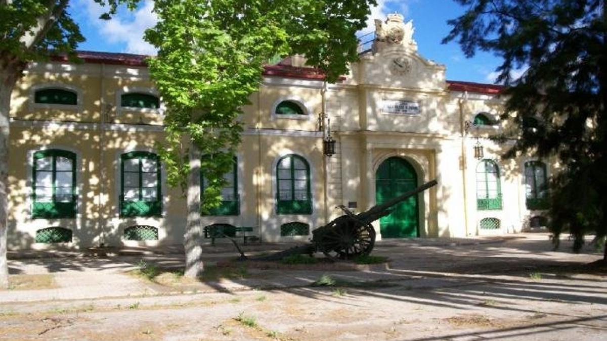 Fachada de la fábrica de pólvora de la pedanía murciana de Javalí Viejo.