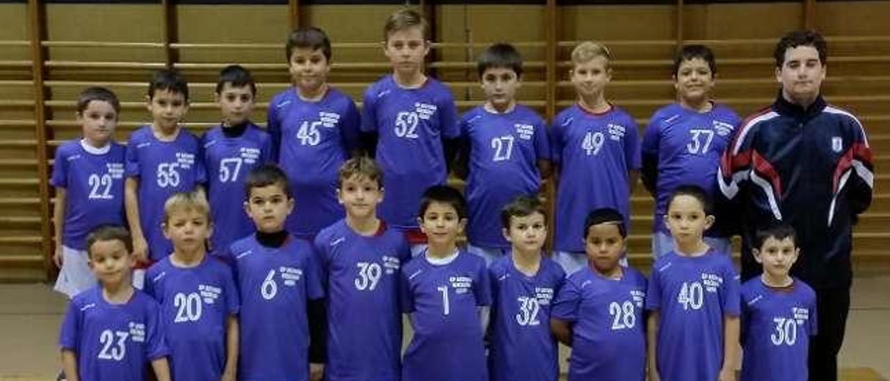 Benjamín masculino de baloncesto.