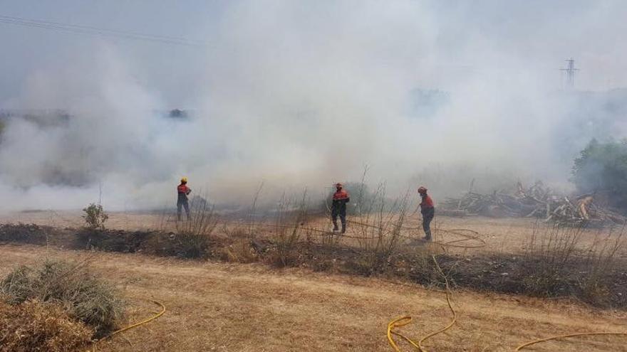 Arden mil metros cuadrados de matorral junto a la depuradora de Altea