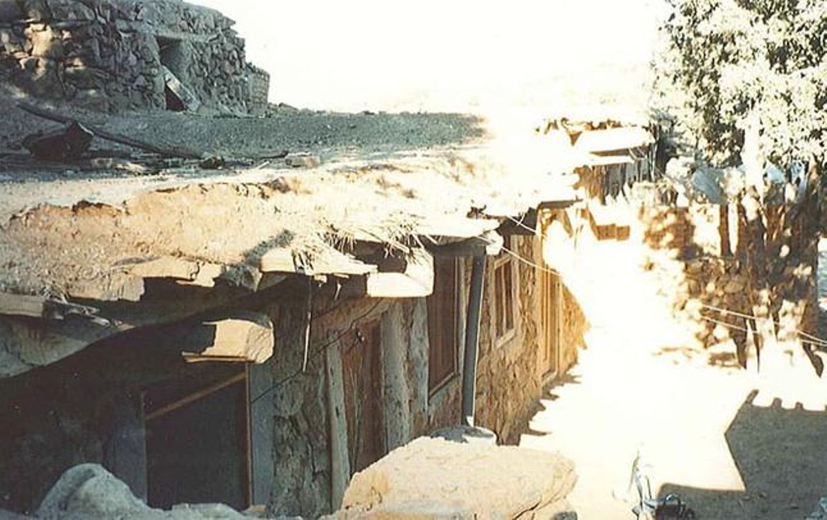 Exterior de la cabanya de Bin Laden.