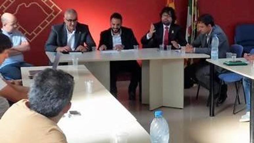 Alcaldes berguedans amb representants del Govern, dimecres