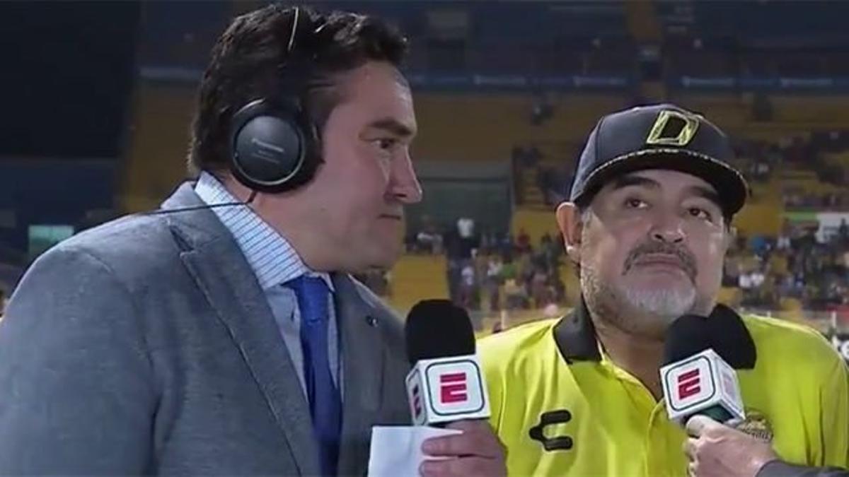 Maradona se queda sin palabras