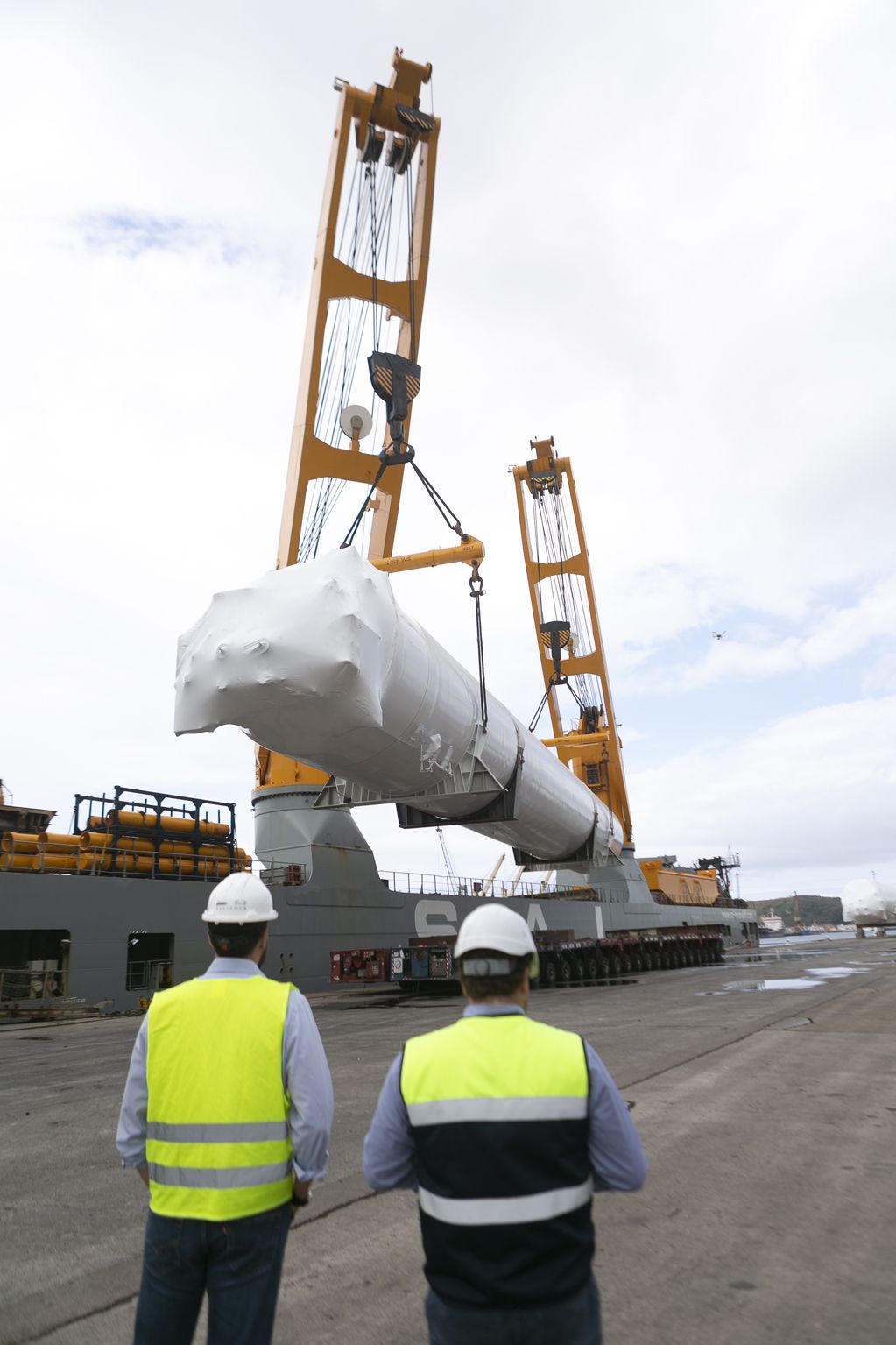 EN IMÁGENES: Idesa expide cuatro tanques para la mayor terminal española de gas para buques, en Algeciras
