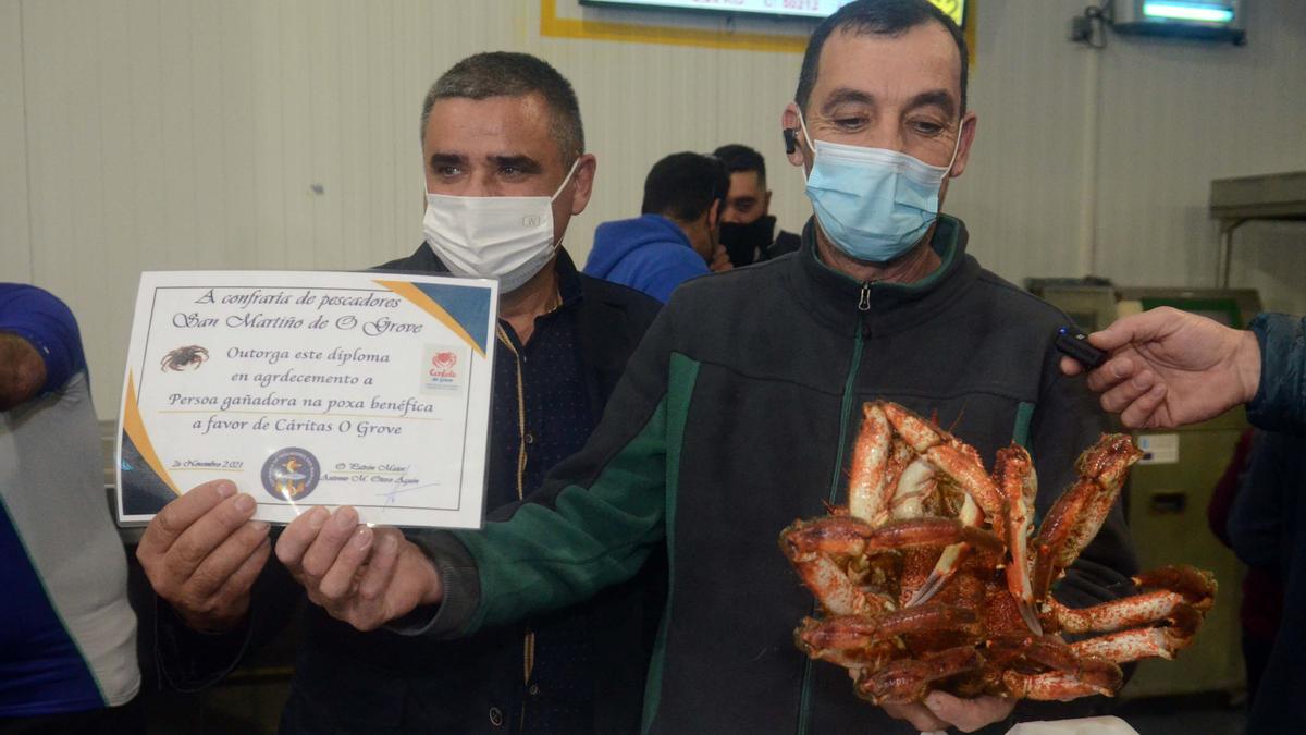 La centolla ganadora del concurso.