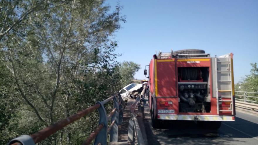 Aparatoso accidente en Palma del Río