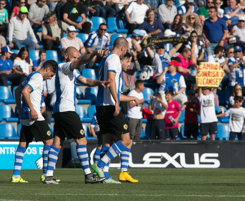 Dos goles de Chechu y una genial asistencia de Javi desatascan a un Hércules que vuelve a la promoción