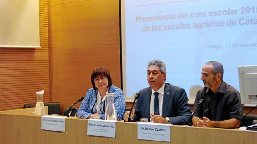 El conseller d&#039;Agricultura en l&#039;acte d&#039;obertura oficial del curs acadèmic 2015-2016 a Tàrrega