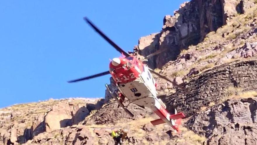 Un ciclista se precipita por un barranco de Agüimes en el sureste de Gran Canaria