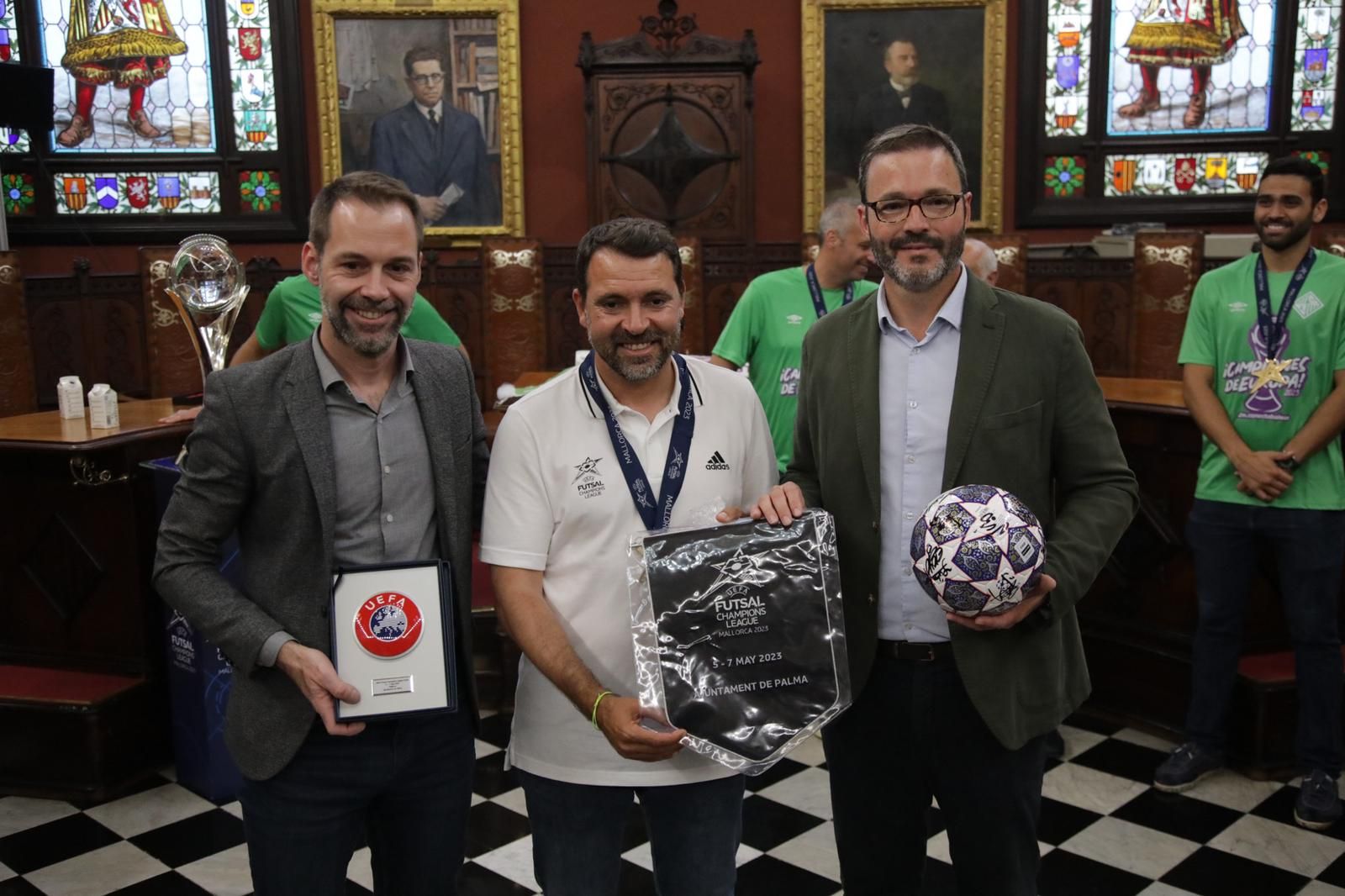 El Mallorca Palma Futsal celebra su UEFA Futsal Champions League