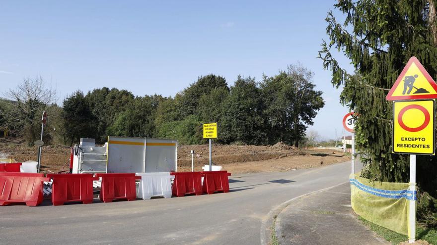 Recinto en obras en La Pecuaria.
