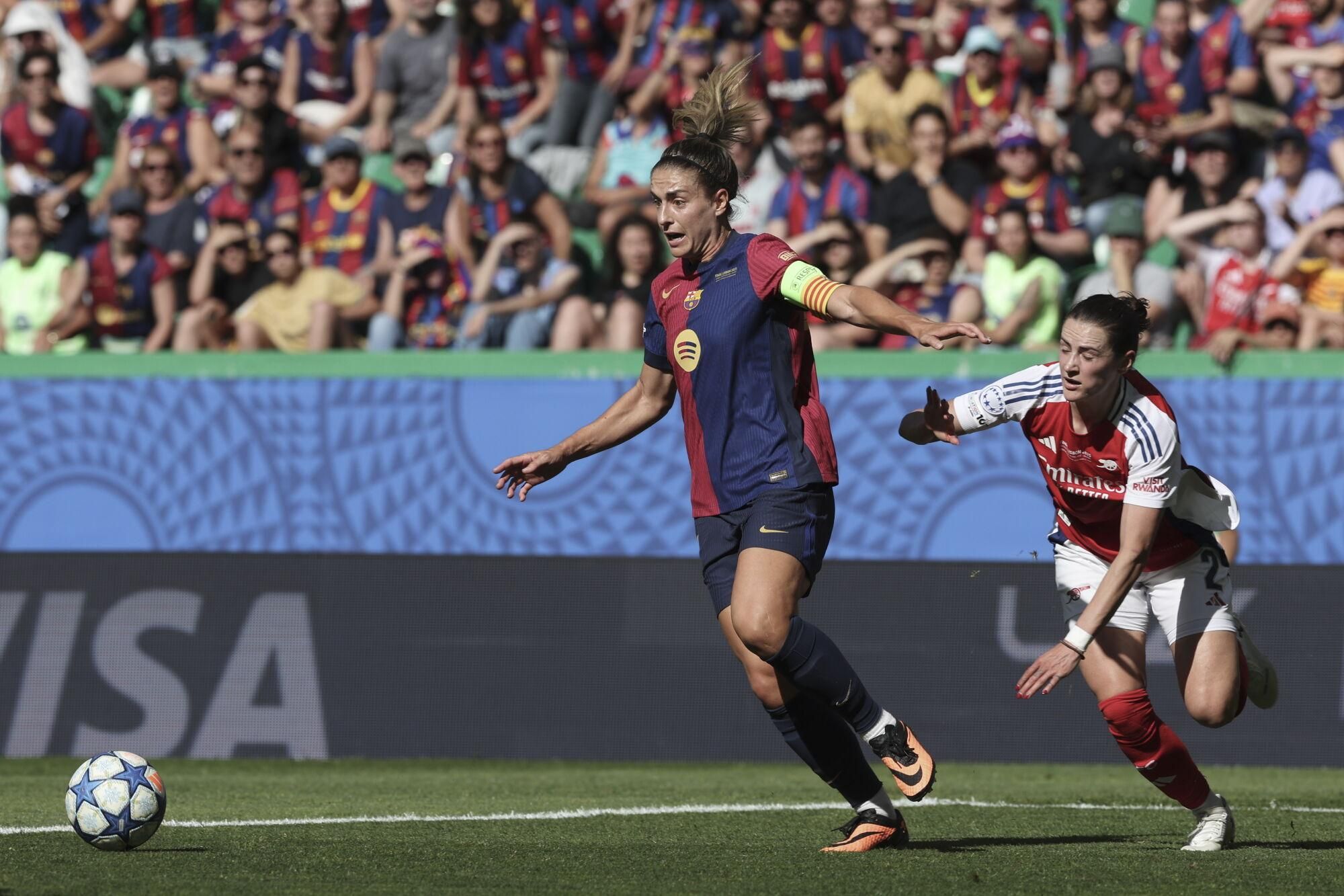 Les imatges de l'Arsenal - Barça de la final de la Champions femenina