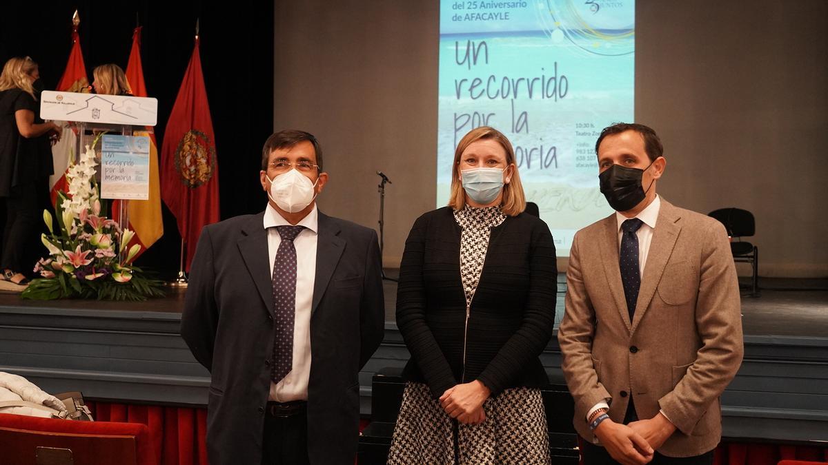 La consejera de Familia e Igualdad de Oportunidades, Isabel Blanco, en la inauguración de los actos del 25 aniversario de AFACAYLE.
