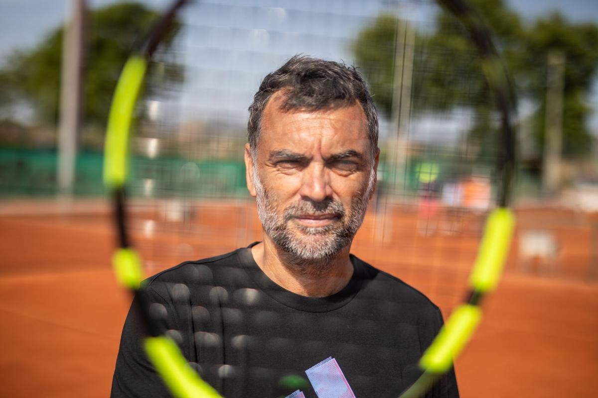 Sergi Bruguera, en el Centre Internacional de Tennis de Cornellà.