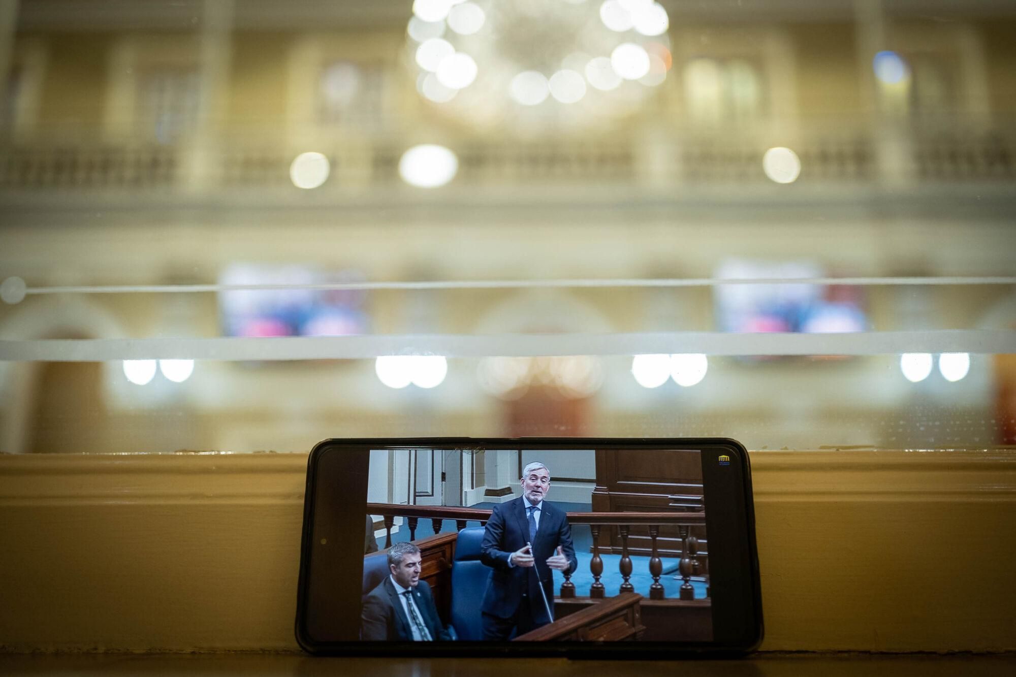 Pleno del Parlamento de Canarias.