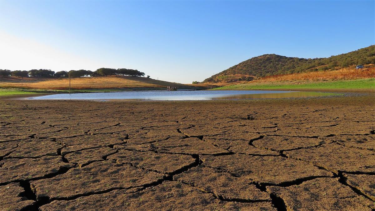 Situación en la que se encuentra el embalse de Tentudía al día de hoy