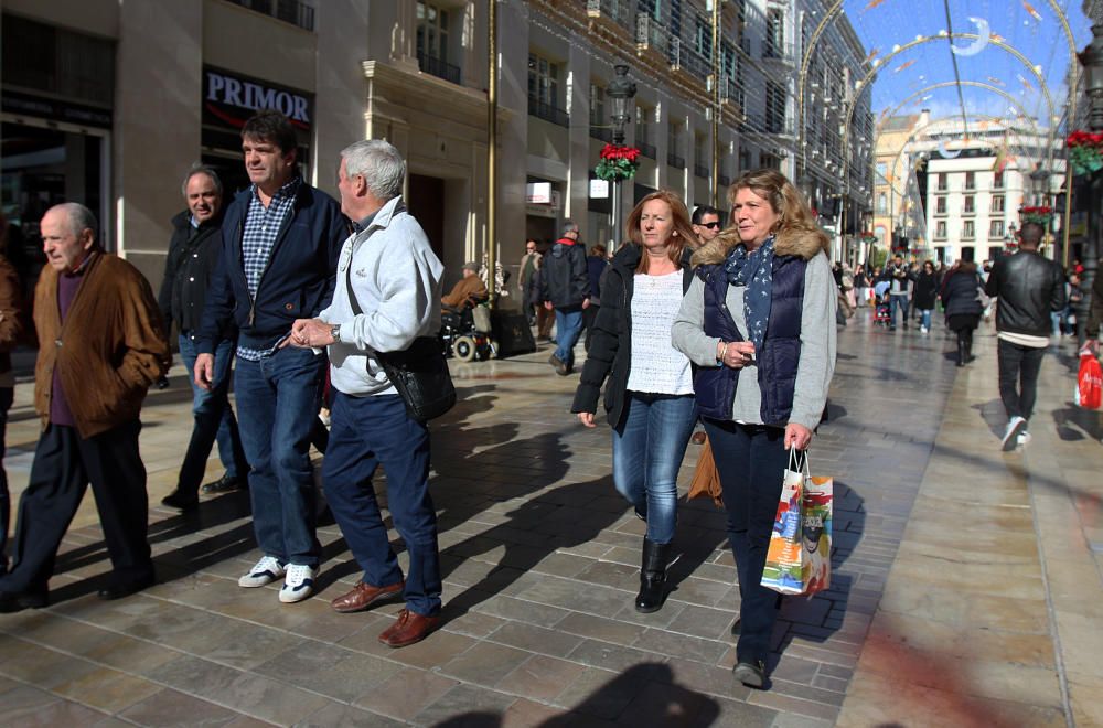 Primer día de las rebajas de enero en Málaga